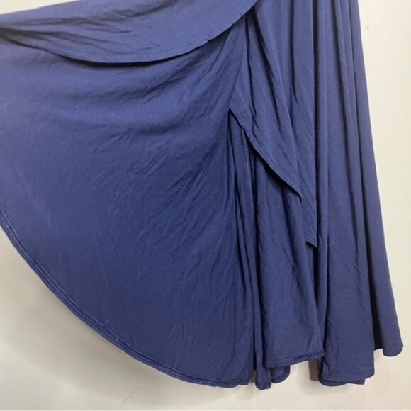 GAP Cami Wrap Dress Navy Jersey Spaghetti Strap, size L - Picture 7 of 15